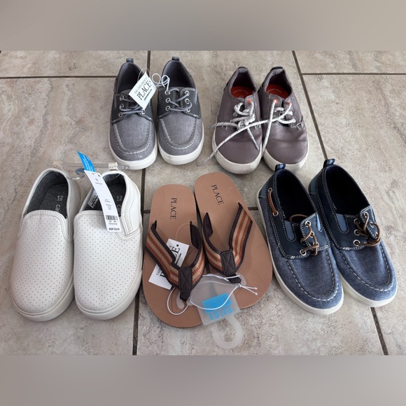 The Children's Place Kids Sneakers - Gray and Blue - Picture 1 of 1